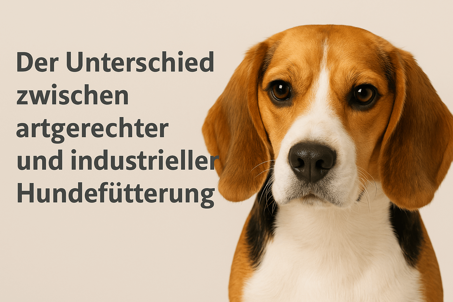 Der Unterschied zwischen artgerechter und industrieller Hundefütterung